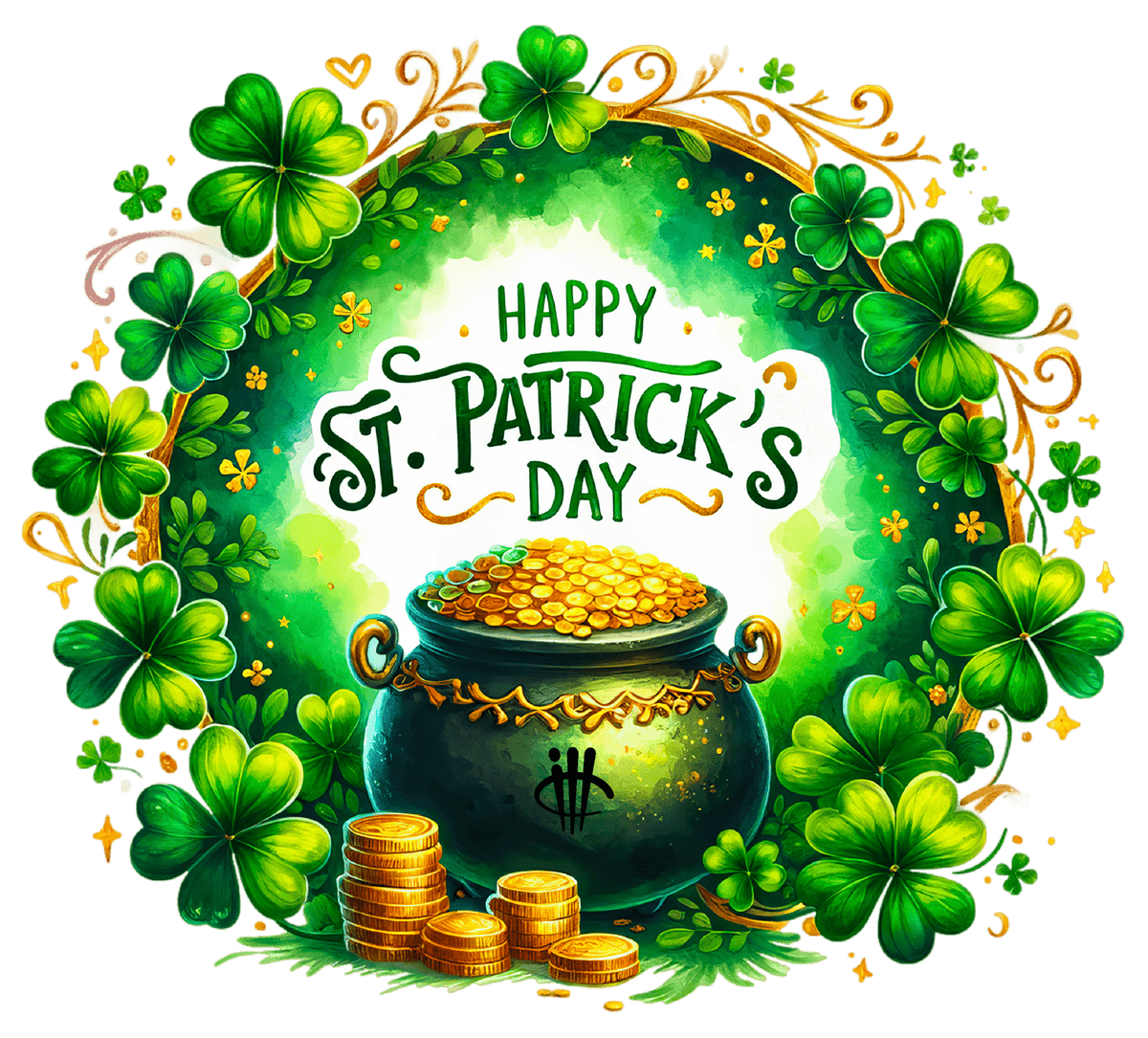 Air Jordan 13 GS Pine Green T-Shirt (Happy St. Patty's product image 1