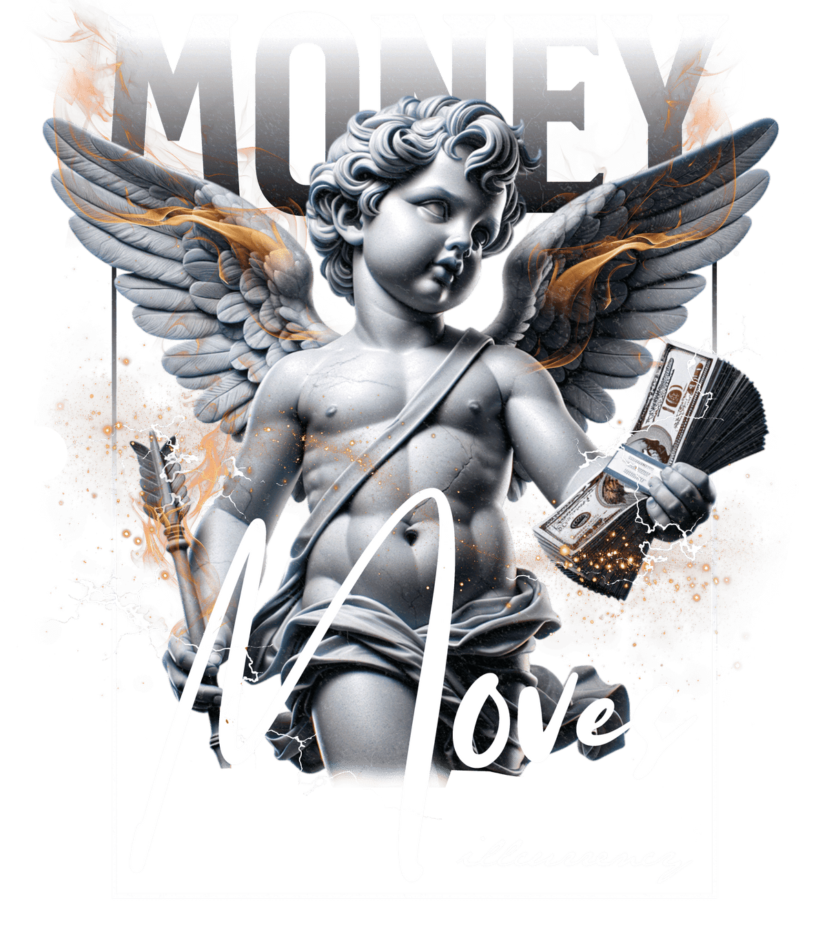 Nike SB x Air Jordan 4 Navy Blue T-Shirt (Money Moves) product image 1