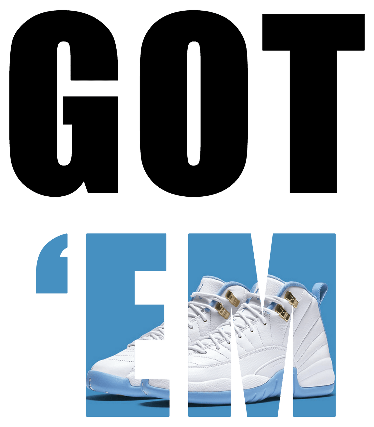 Air Jordan 12 Melo White T-Shirt (Got Em)| illcurrency product image 1