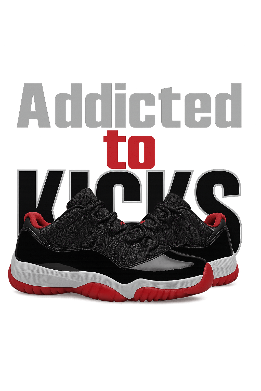 Air Jordan 11 Low Bred White T-Shirt (addicted to kicks) product image 1