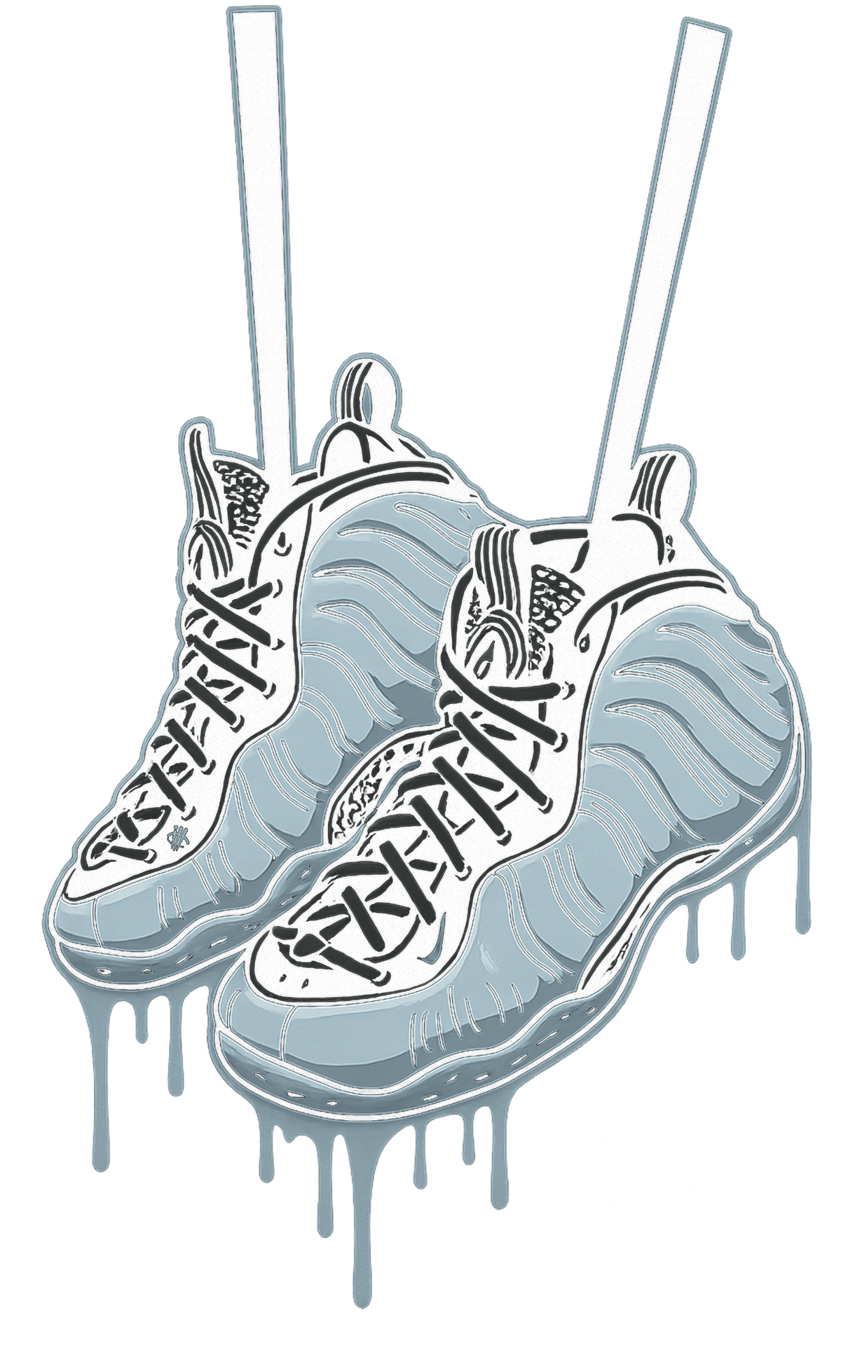 Nike Air Foamposite One Psychic Blue Black T-Shirt (Foams) product image 1
