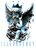 Air Jordan 12 Melo White T-Shirt (Graffiti Angel) product image 1