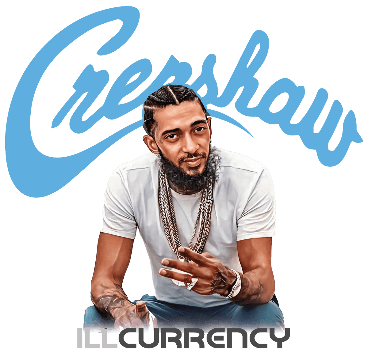 Air Jordan 12 Melo White T-Shirt (Crenshaw)| illcurrency product image 1
