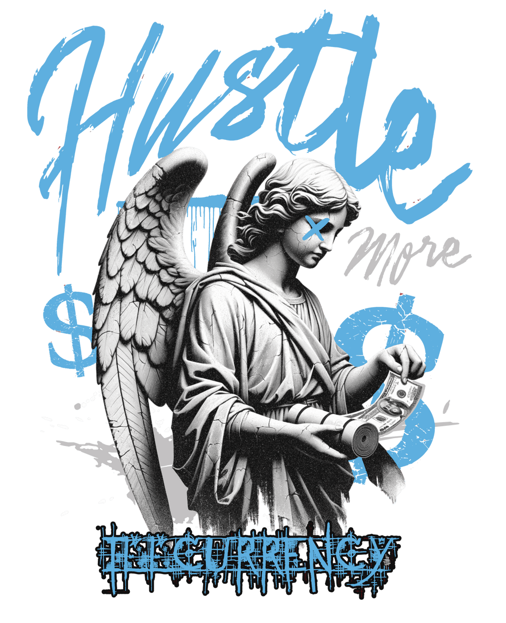 Air Jordan 12 Melo White T-Shirt (Hustle More)| illcurrency product image 1