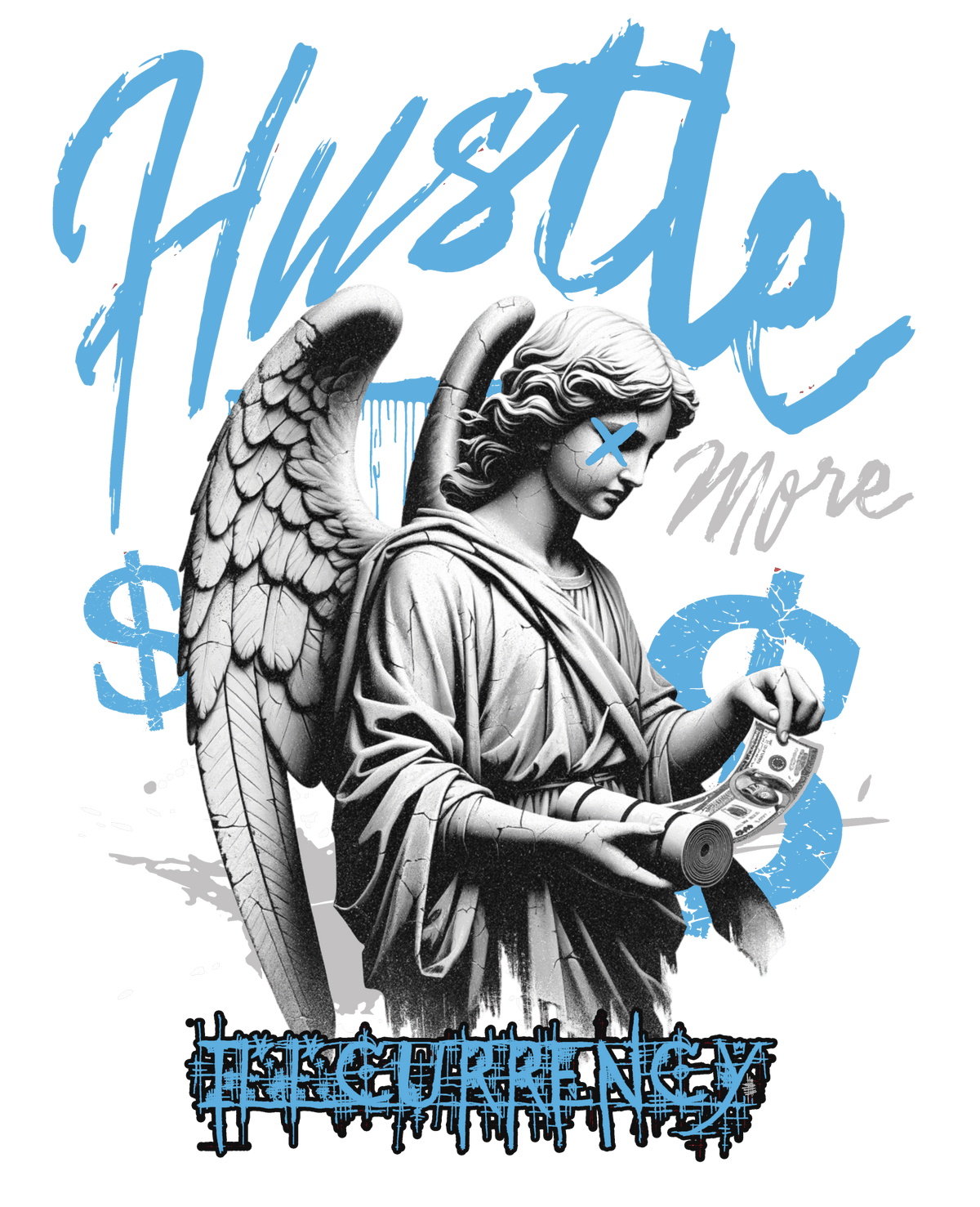 Air Jordan 12 Melo White T-Shirt (Hustle More)| illcurrency product image 1
