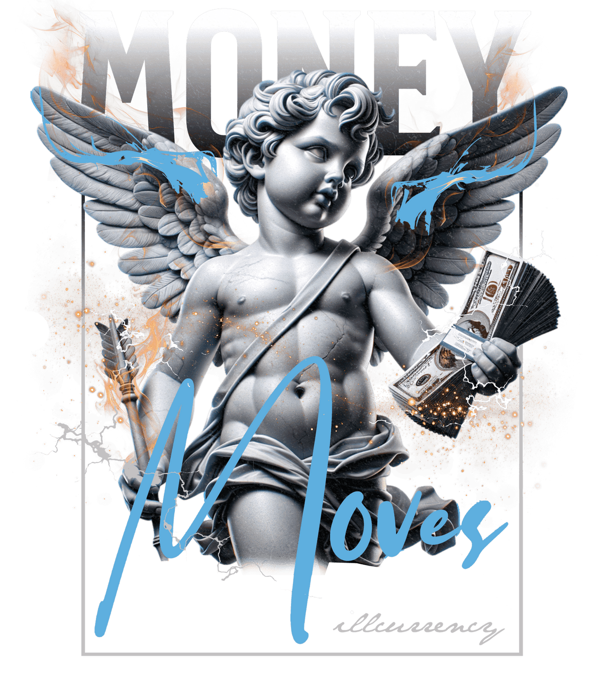 Air Jordan 12 Melo White T-Shirt (Money Moves)| illcurrency product image 1