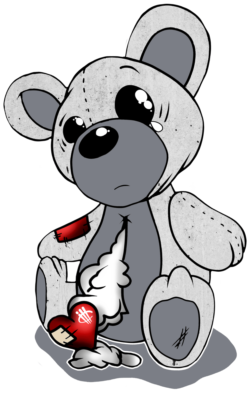Air Jordan 4 White Cement T-Shirt (Big Teddy)| illcurrency product image 1