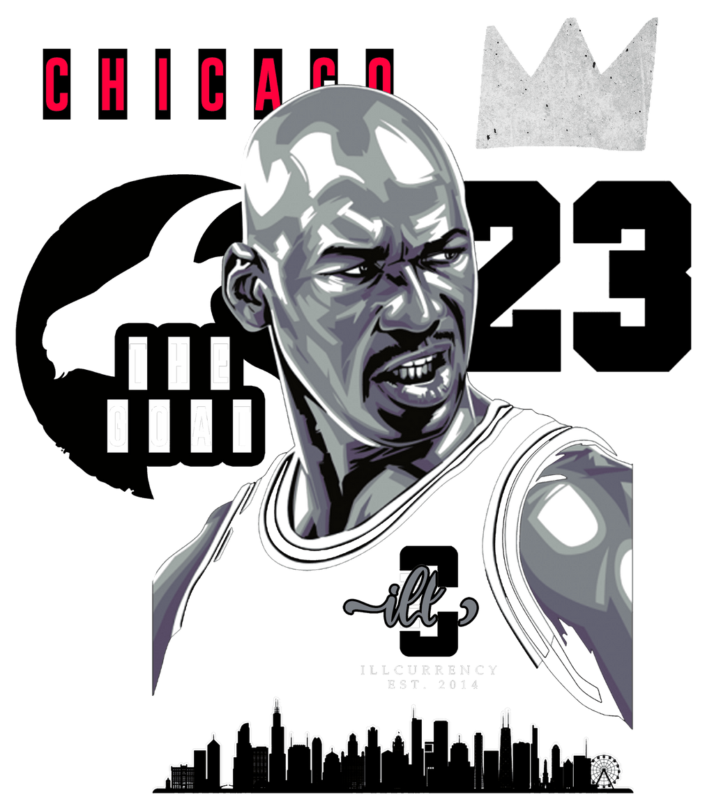 Air Jordan 4 White Cement T-Shirt (Goat)| illcurrency product image 1