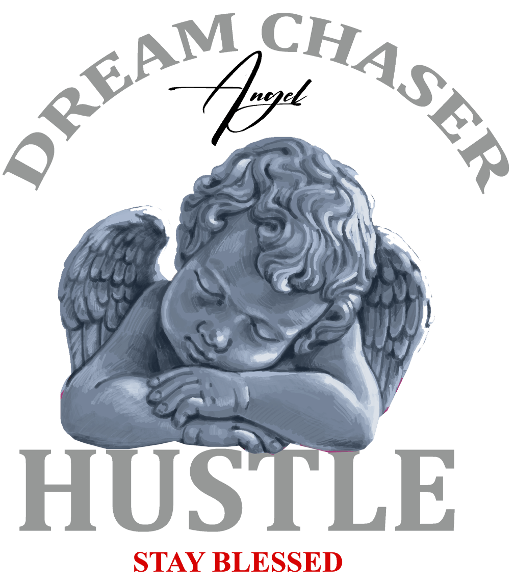 Air Jordan 4 White Cement T-Shirt (Dream Chaser Angel) product image 1