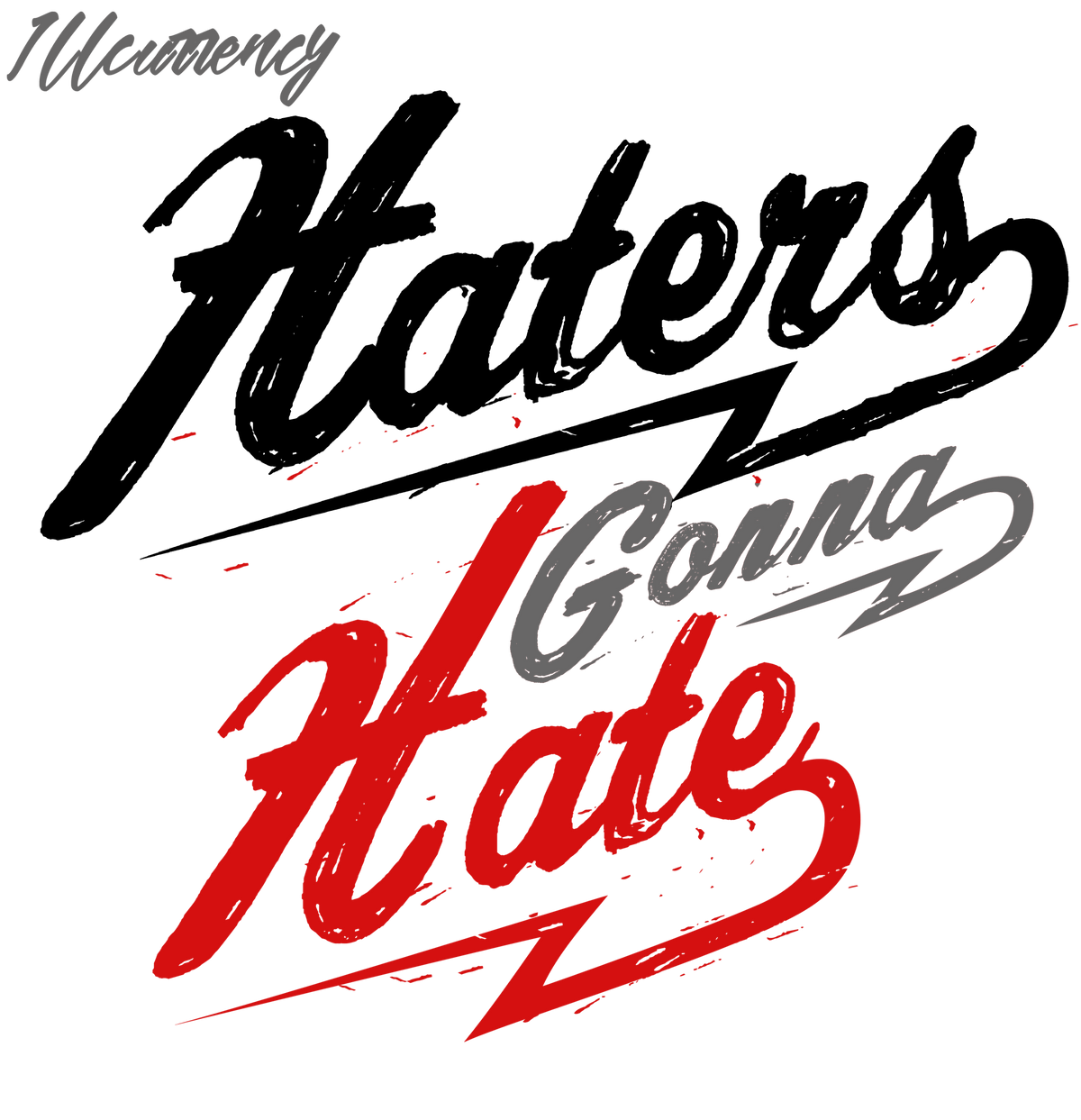 Air Jordan 4 White Cement T-Shirt (Haters gonna hate) product image 1