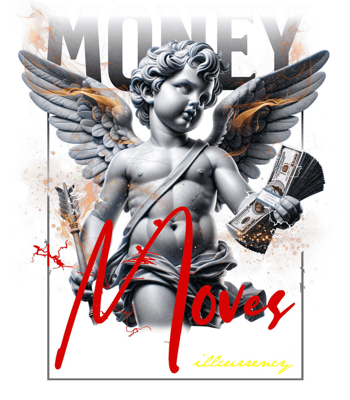 Air Jordan 14 Ferrari Black T-Shirt (Money Moves) product image 1