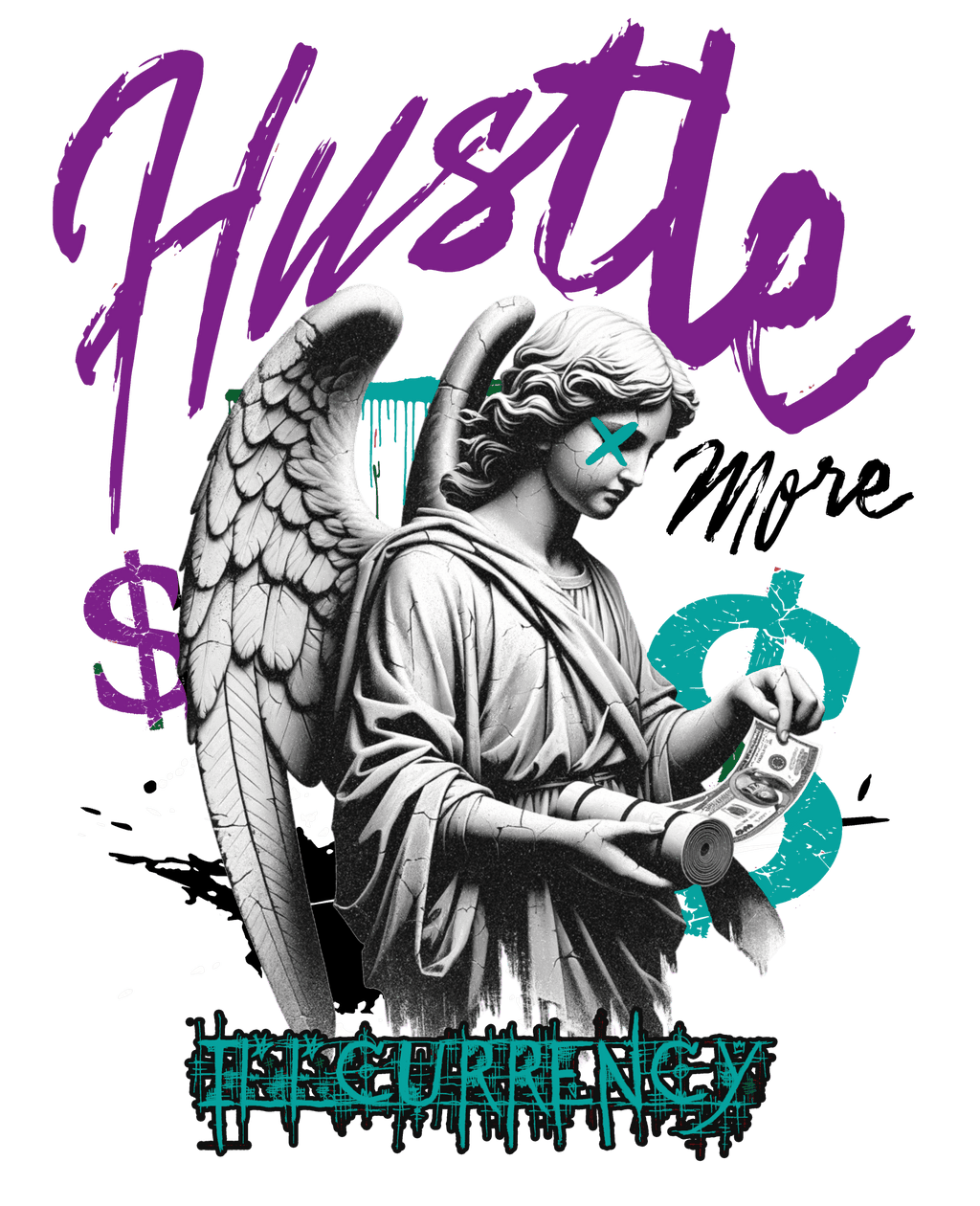 Air Jordan 5 OG Grape White T-Shirt (Hustle More) product image 1