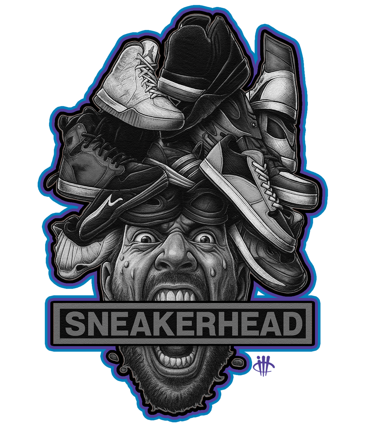Air Jordan 8 OG Aqua Black T-Shirt (SneakerHead) product image 1