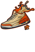 Air Jordan 3 WMNS Starfish White T-Shirt (Splash shoe)| illcurrency