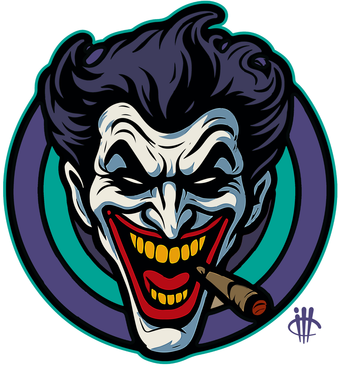 Air Jordan 5 OG Grape Black T-Shirt (Joke The Joker) product image 1