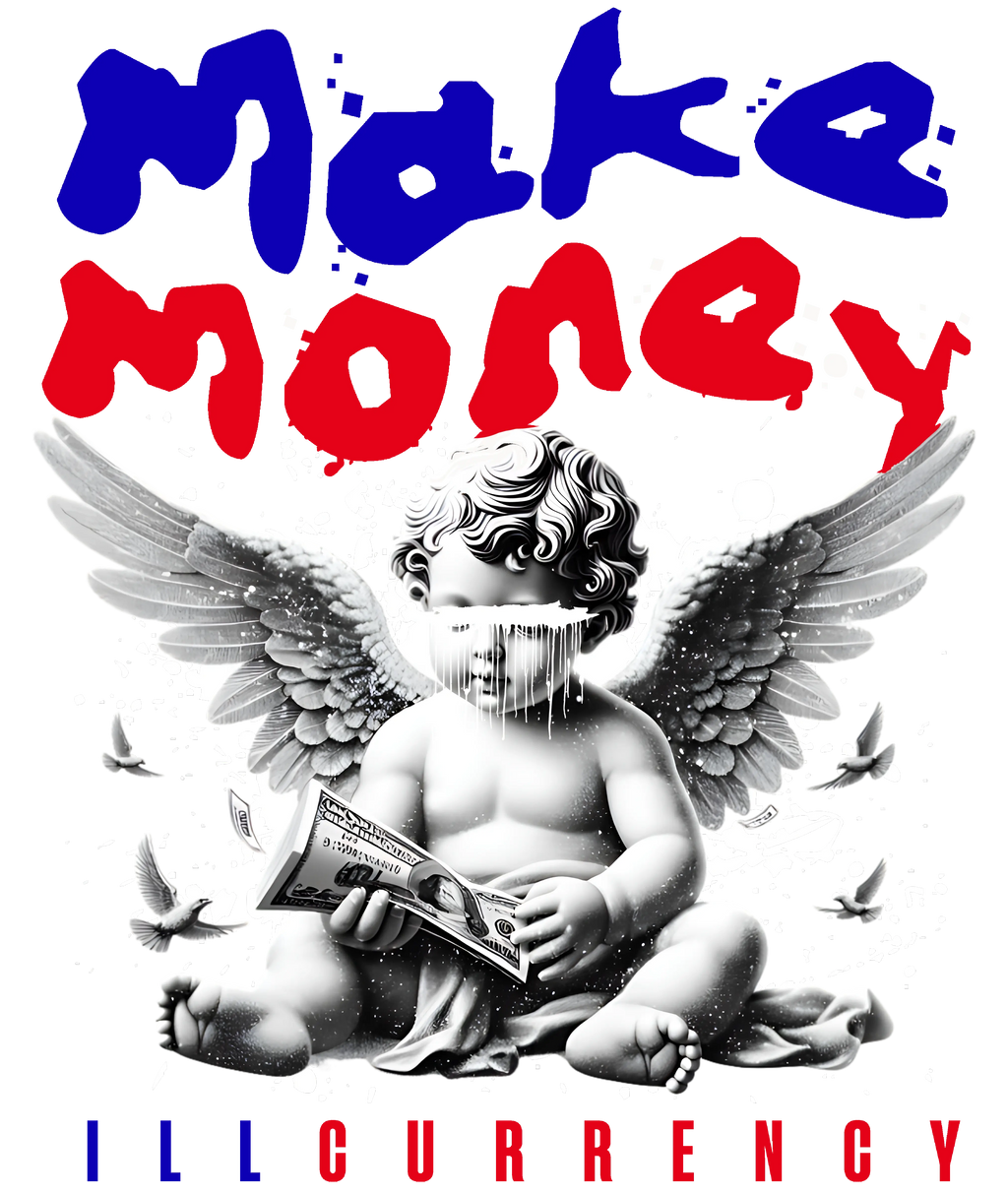 Air Jordan 4 Rare Black T-Shirt (Make Money)| illcurrency product image 1