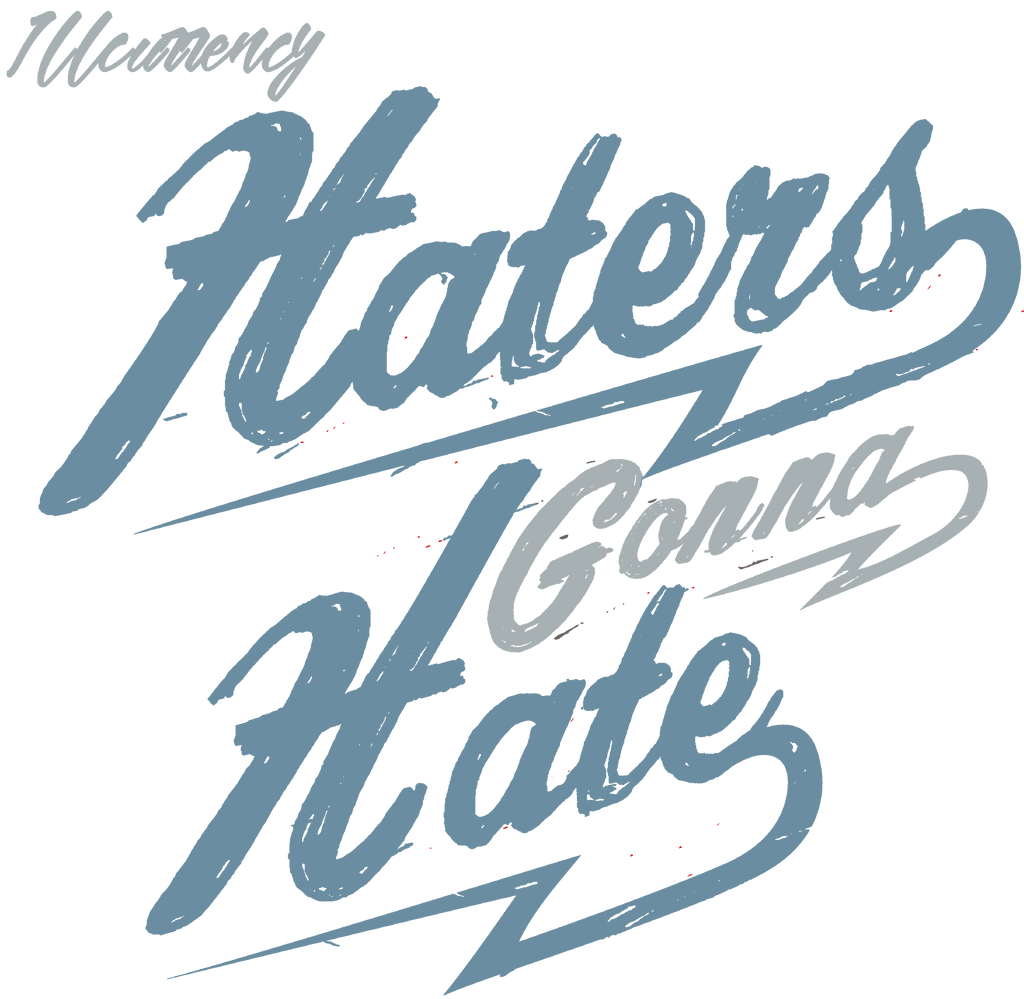 Air Jordan 4 Denim Worn Blue White T-Shirt (Haters gonna product image 1