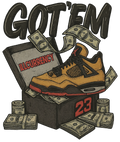 Air Jordan 4 Pizza (GS) Tan T-Shirt (Got Em)| illcurrency product image 1