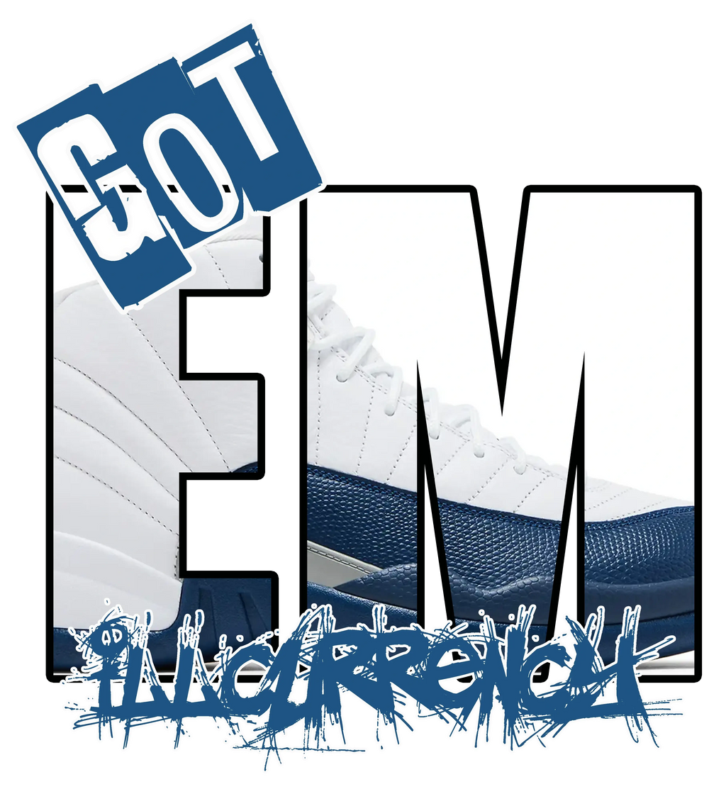 Air Jordan 12 French Blue White T-Shirt (GOT EM) product image 1