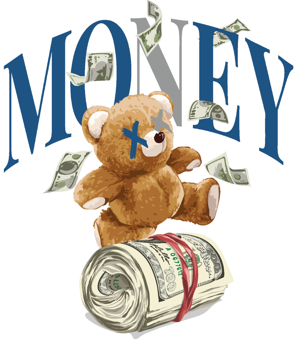 Air Jordan 12 French Blue White T-Shirt (Money Bear Team) product image 1
