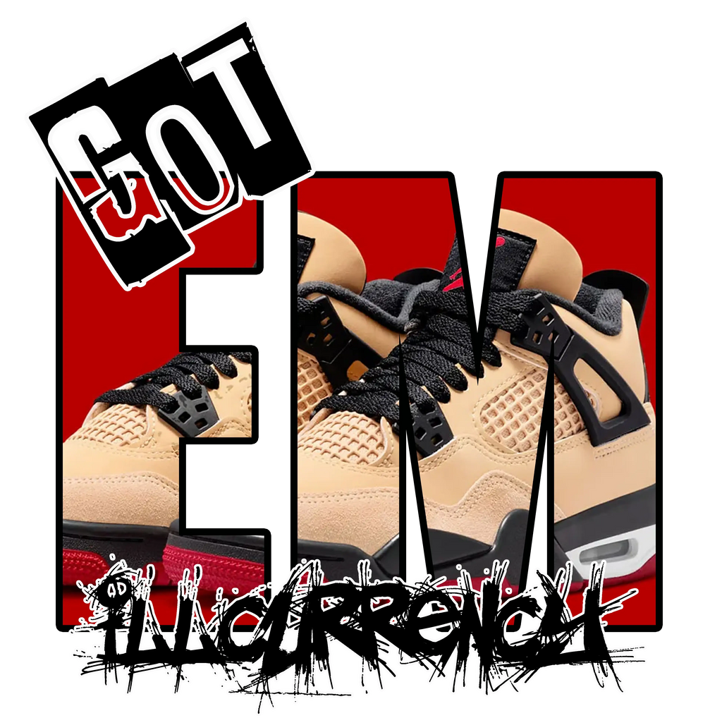 Air Jordan 4 Pizza (GS) Tan T-Shirt (GOT EM)| illcurrency product image 1