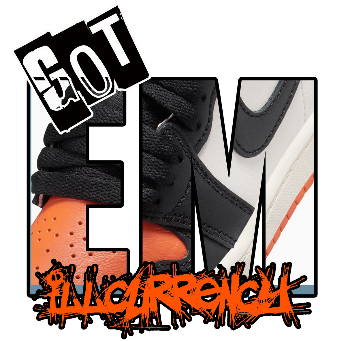 Air Jordan 1 High OG Shattered Backboard White T-Shirt (GOT product image 1