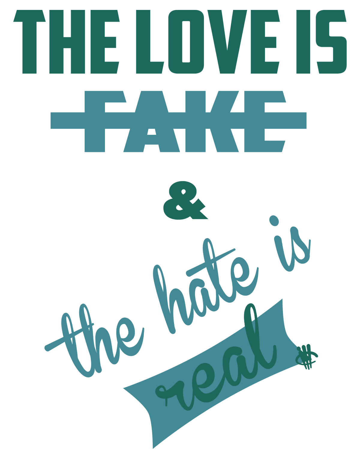 Nike Air Diamond Turf Emerald Black T-Shirt (Love Is Fake) product image 1