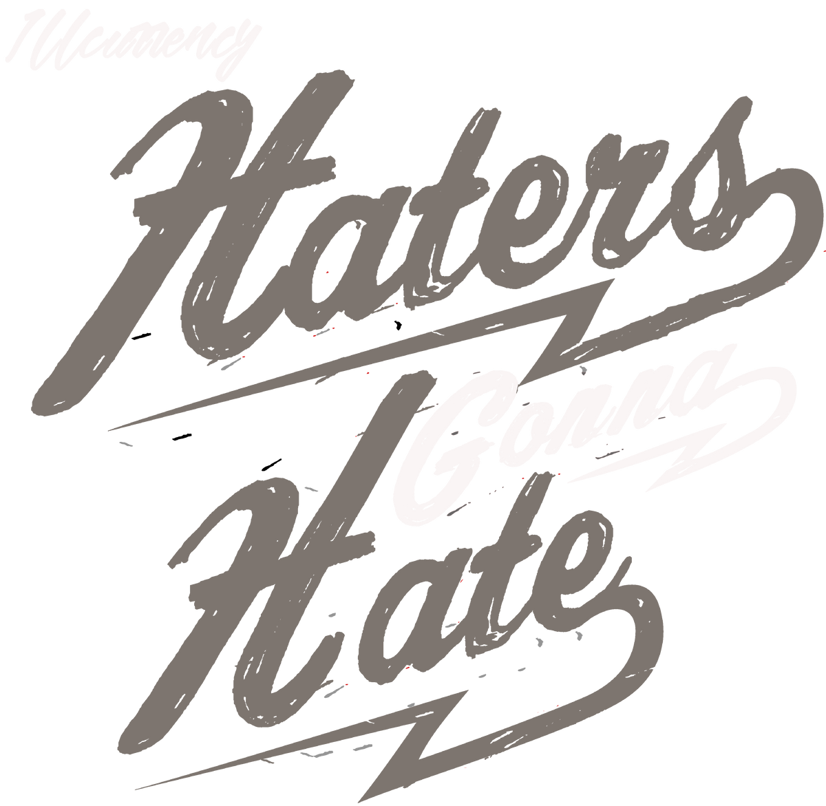 Air Jordan 4 Cave Stone Black T-Shirt (Haters gonna hate) product image 1