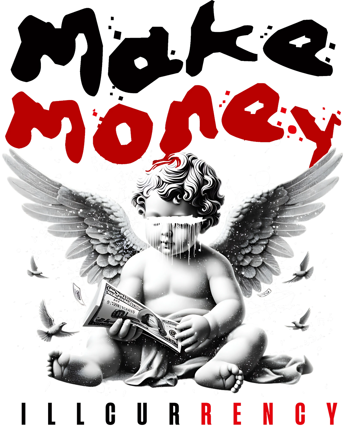 Air Jordan 5 Fire Red Black Tongue White T-Shirt (Make product image 1