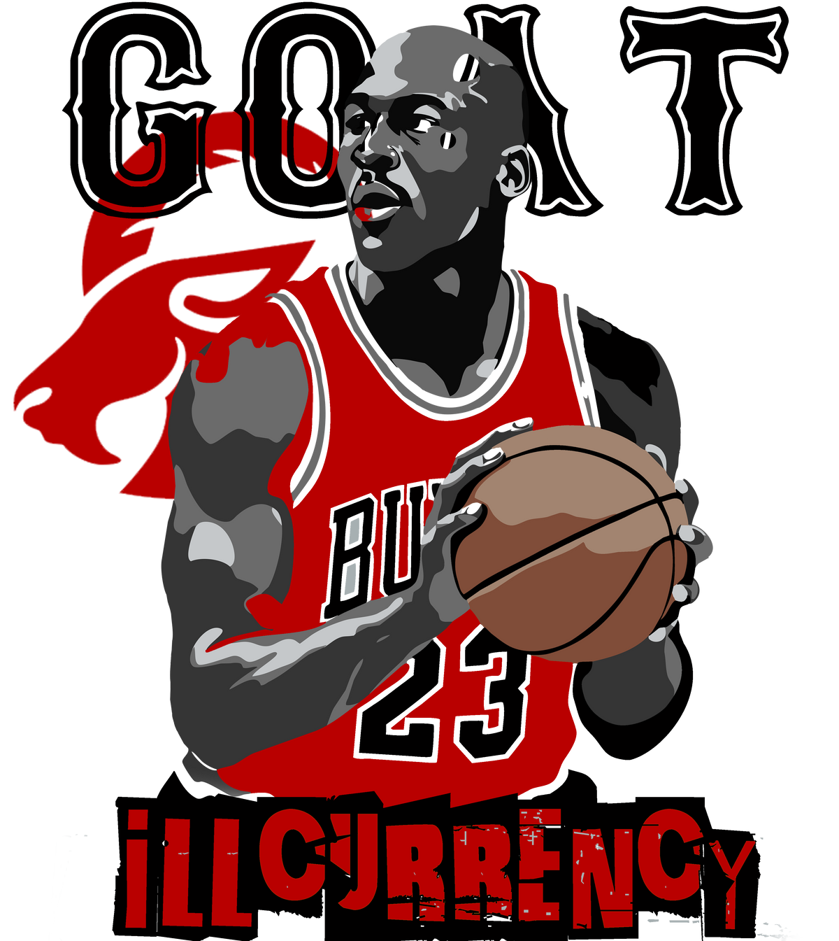 Air Jordan 5 Fire Red Black Tongue White T-Shirt (MJ GOAT) product image 1