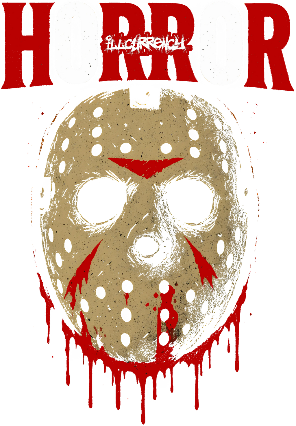 Air Jordan 5 Fire Red Black Tongue T-Shirt (Jason Horror) product image 1