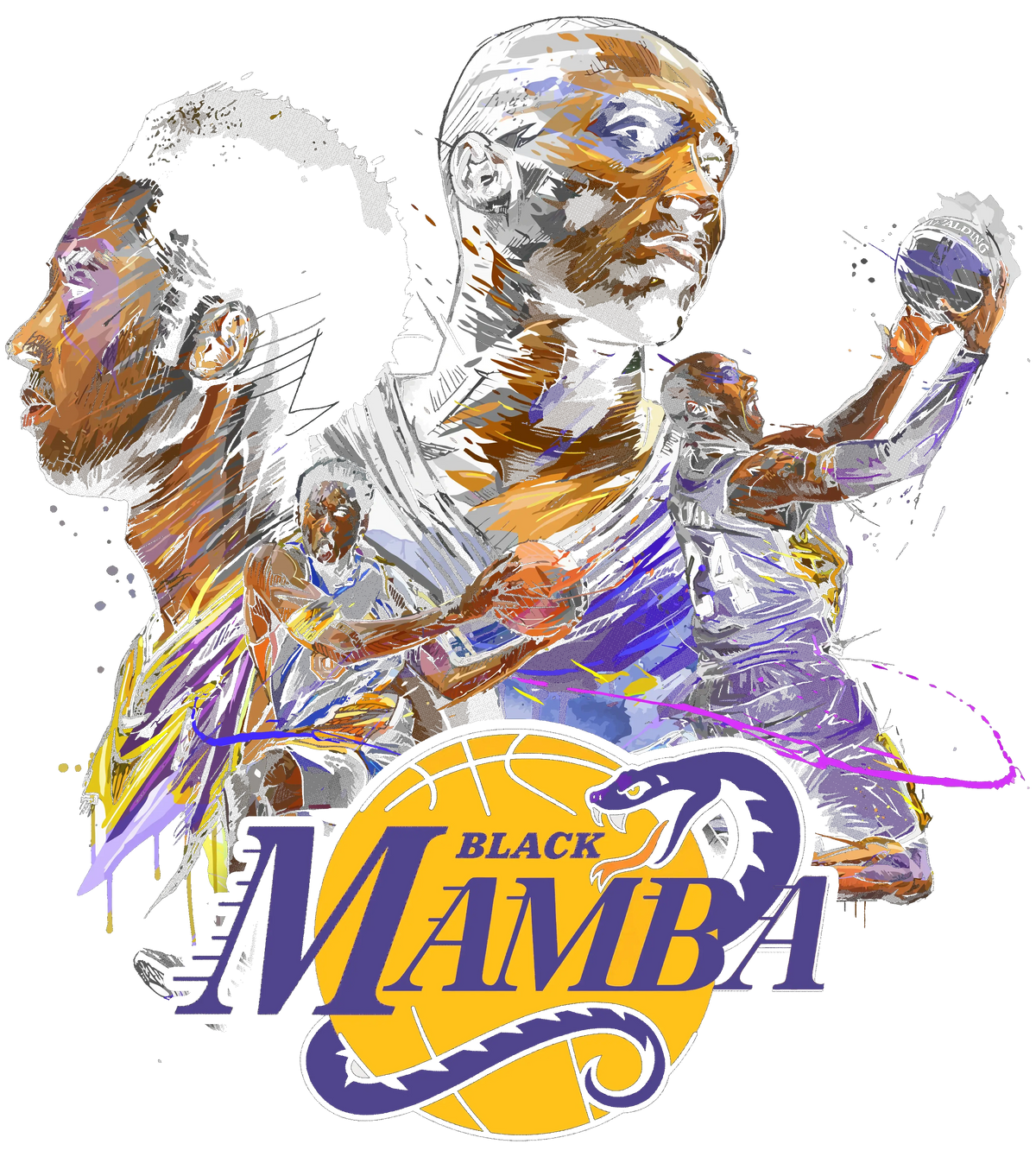 Air Jordan 4 OG Lakers Matching T-Shirt, Sweatshirts & product image 1