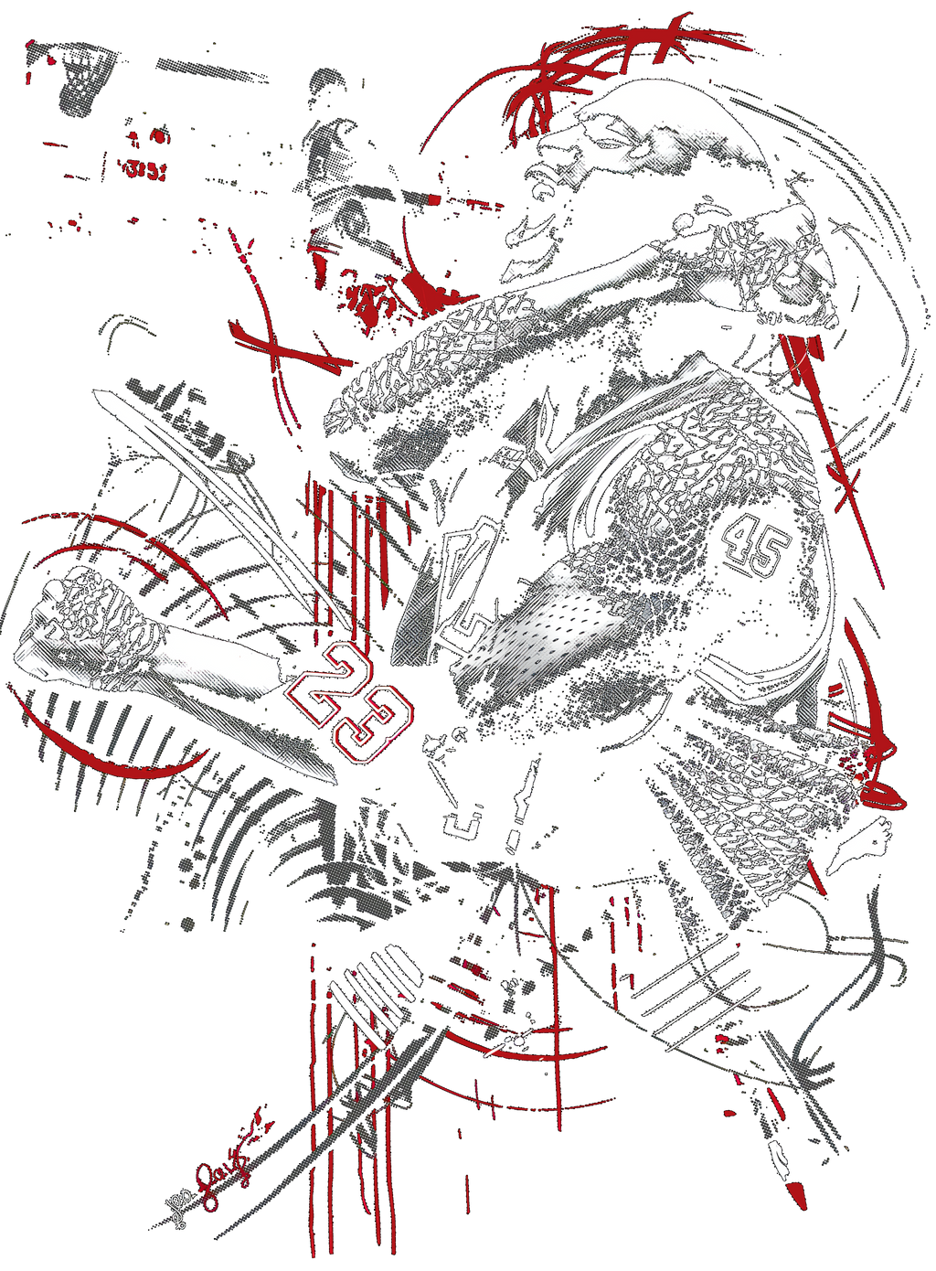 Air Jordan 12 Bloodline Matching T-Shirt, Sweatshirts, & product image 1