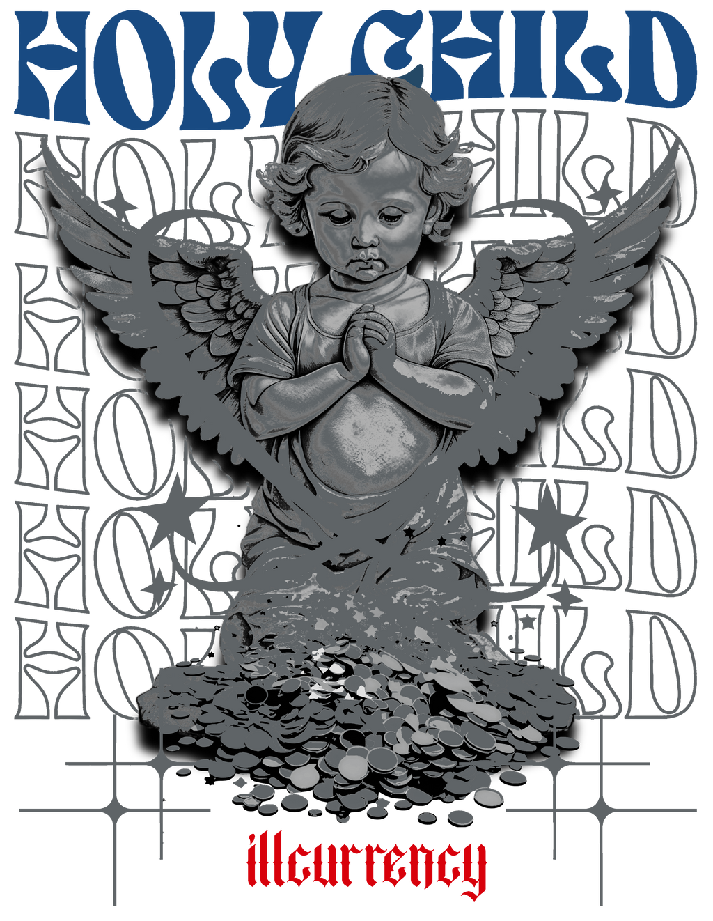 Air Jordan 3 True Blue Matching T-Shirt White (Holy Child) product image 1