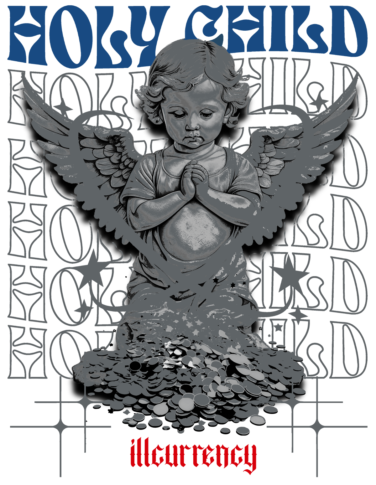 Air Jordan 3 True Blue Matching T-Shirt White (Holy Child) product image 1