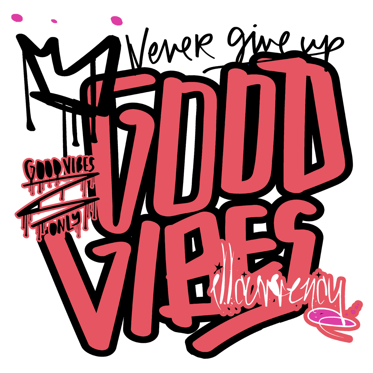 Air Jordan 4 Comic Matching T-Shirt White (Good Vibes) product image 1