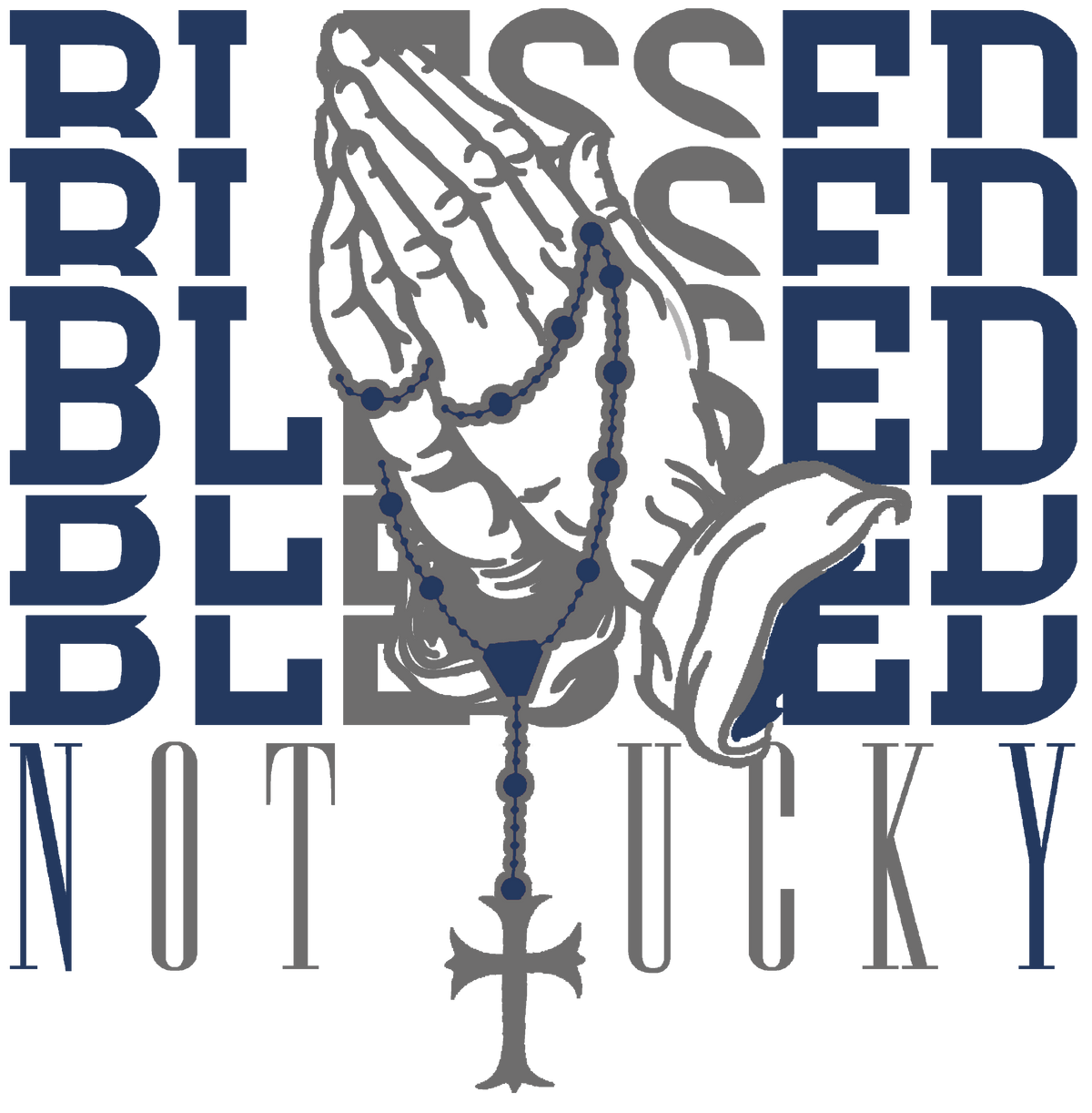 Air Jordan 13 Flint White T-Shirt (Blessed not lucky) product image 1