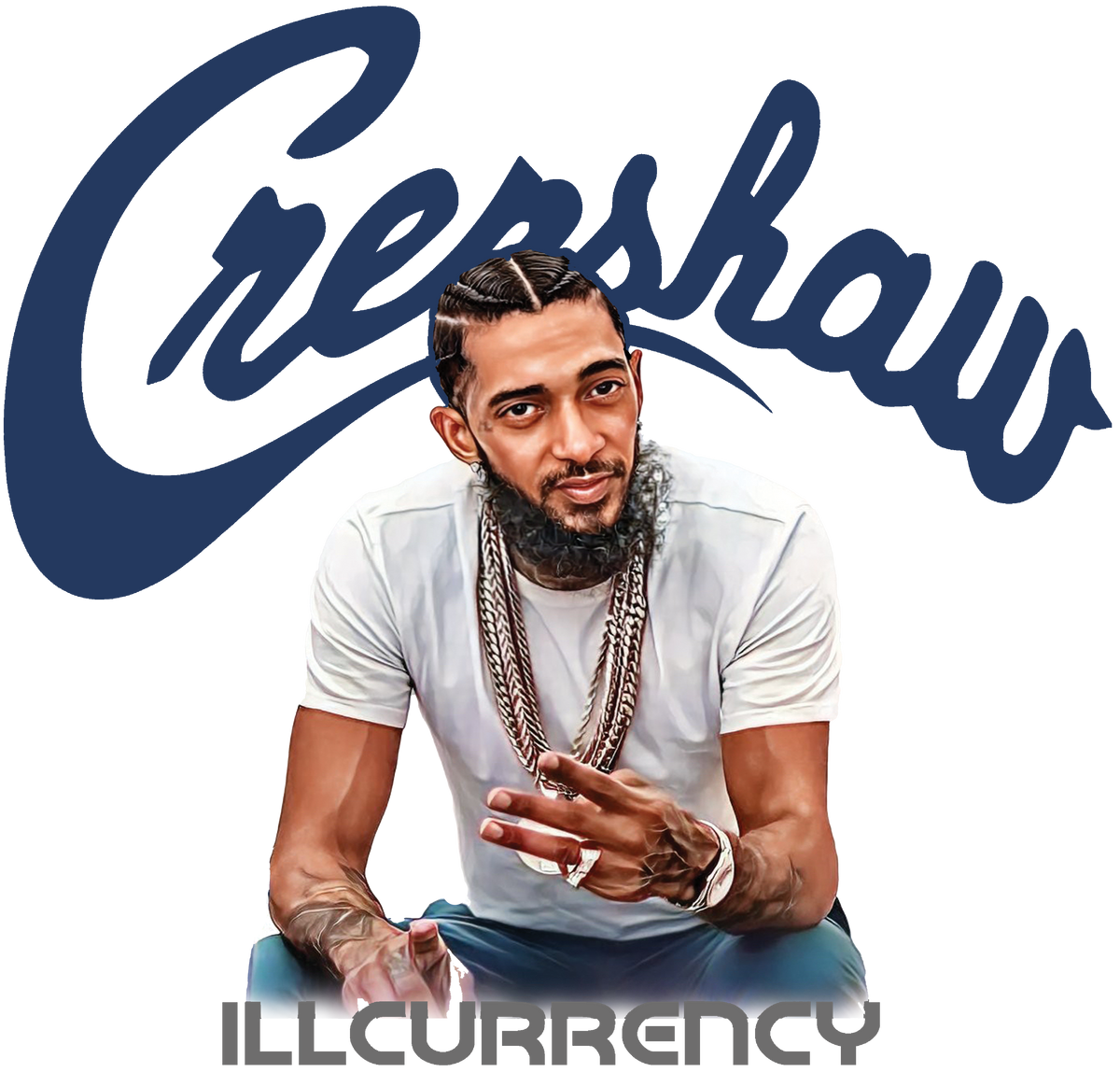 Air Jordan 13 Flint White T-Shirt (Crenshaw)| illcurrency product image 1