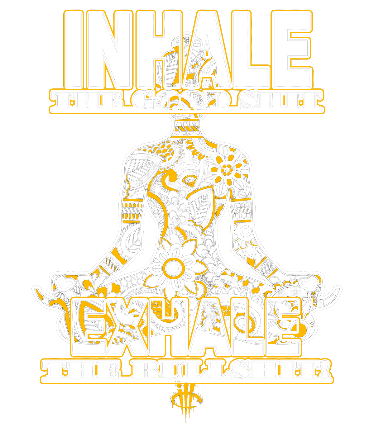 Air Jordan 4 Tour Yellow Matching T-Shirt Black (Inhale product image 1