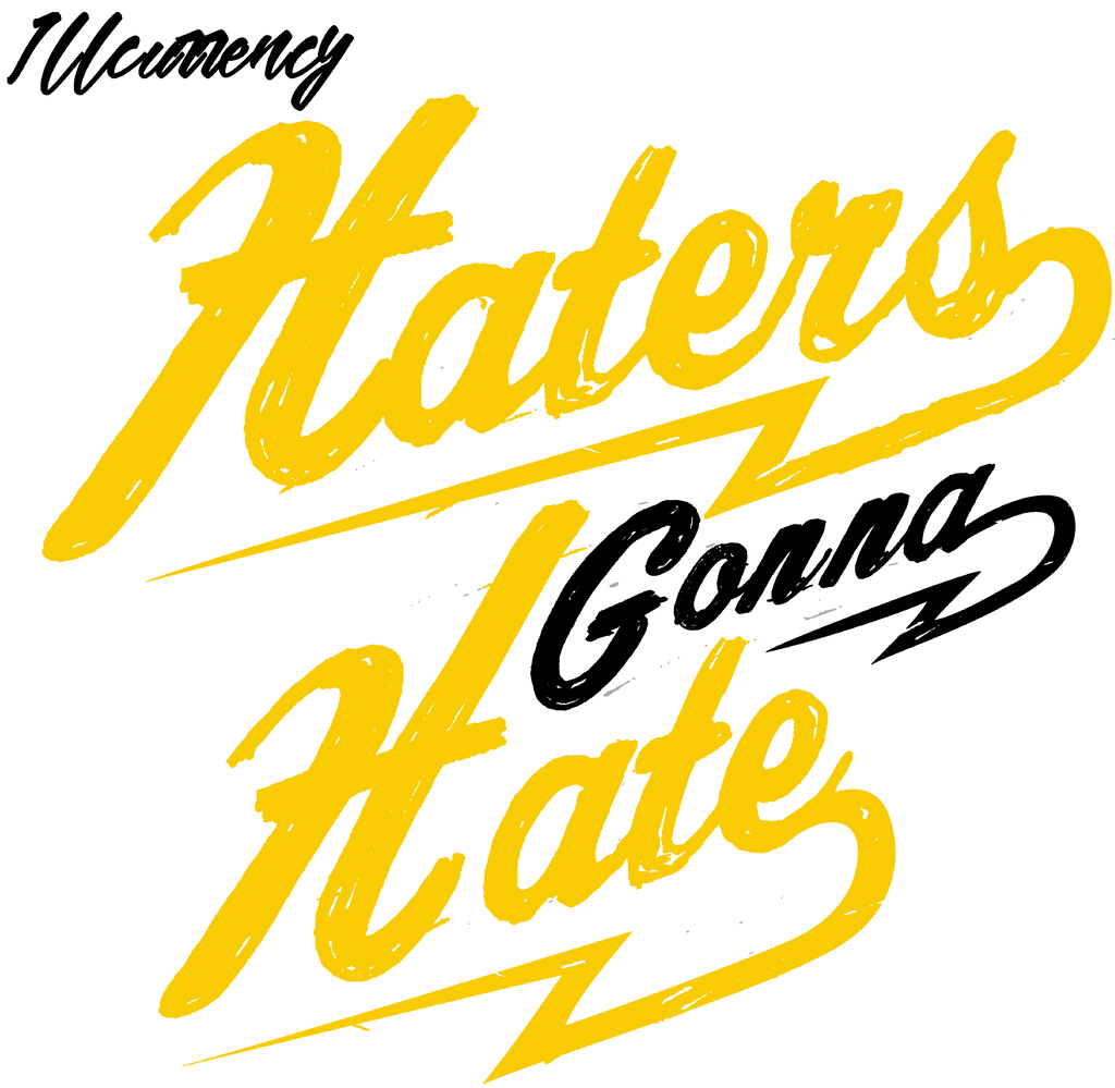 Air Jordan 4 Tour Yellow Matching T-Shirt Haters gonna hate product image 1