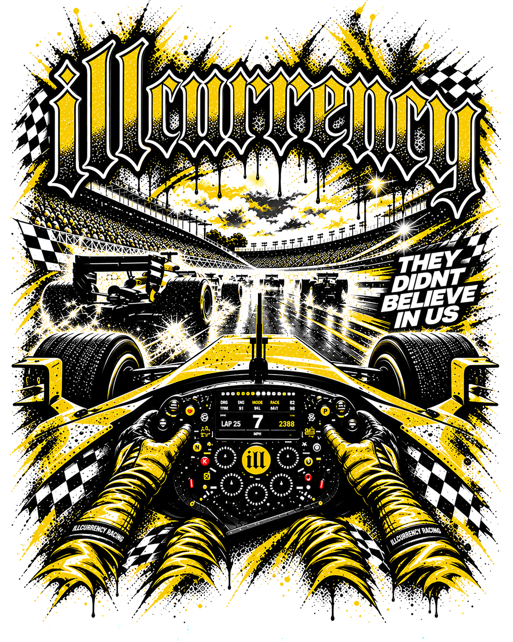 Air Jordan 4 Tour Yellow Matching T-Shirt illcurrency Racing product image 1