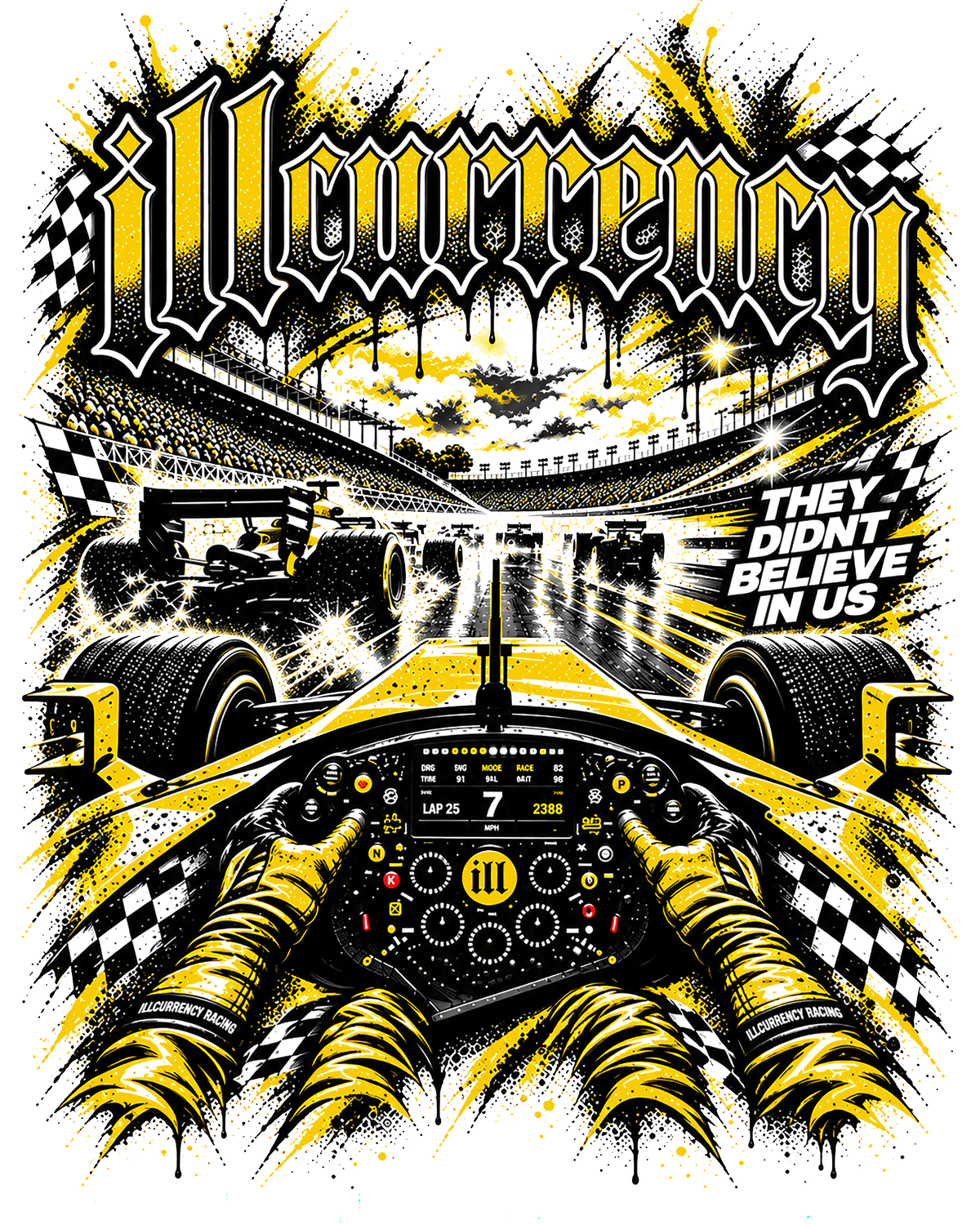 Air Jordan 4 Tour Yellow Matching T-Shirt illcurrency Racing product image 1