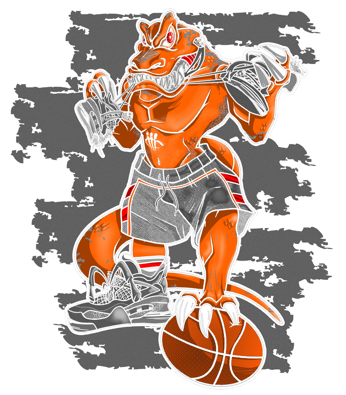Air Jordan 5 Halloween Matching T-Shirt Insane Raptor product image 1