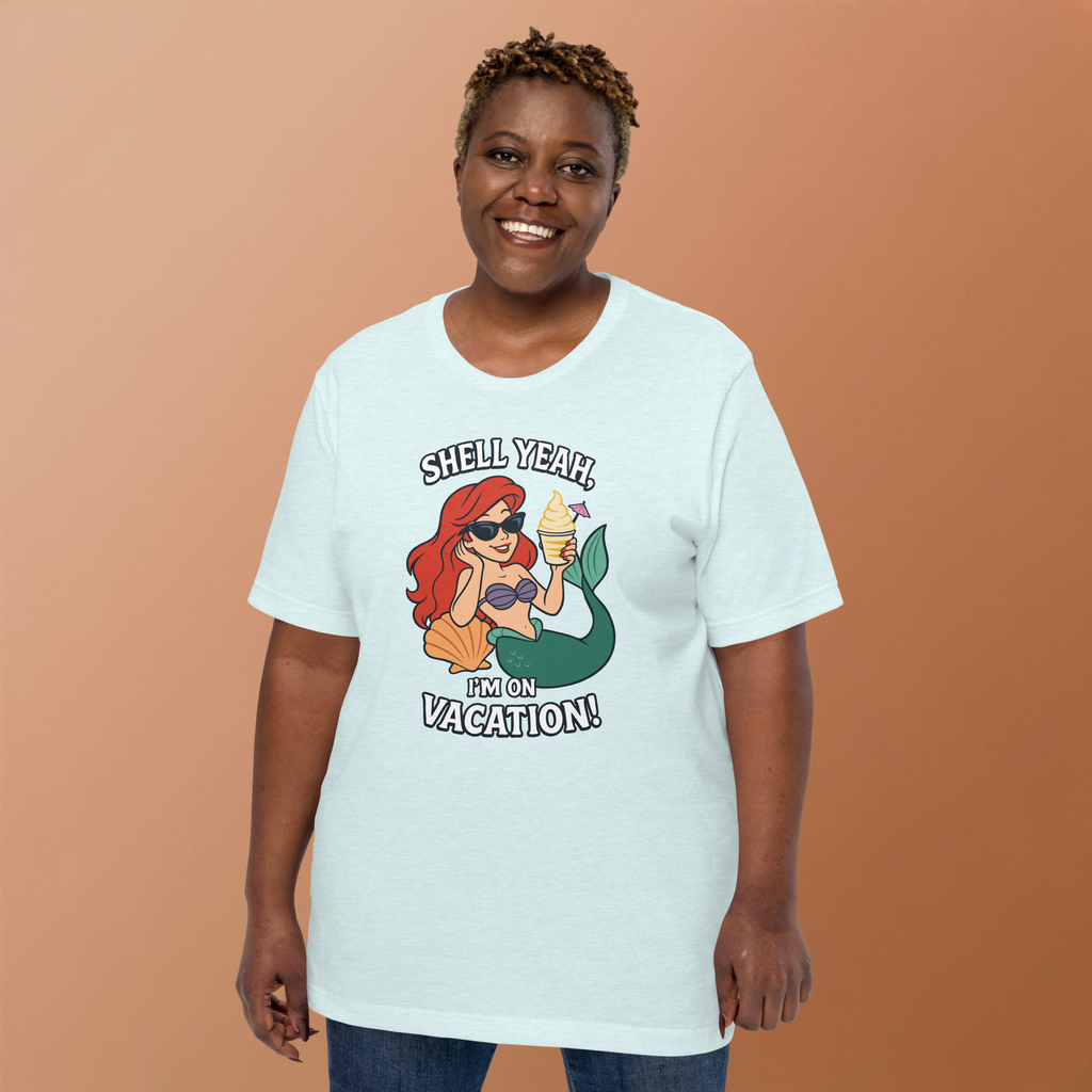 Ariel Shell Yeah Vacation Shirt – Unisex Front Print product image 23