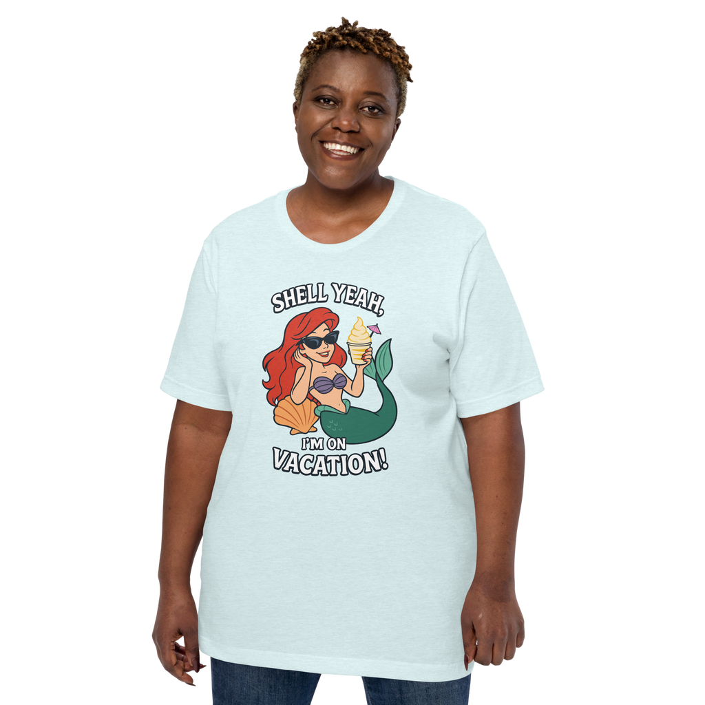 Ariel Shell Yeah Vacation Shirt – Unisex Front Print product image 17