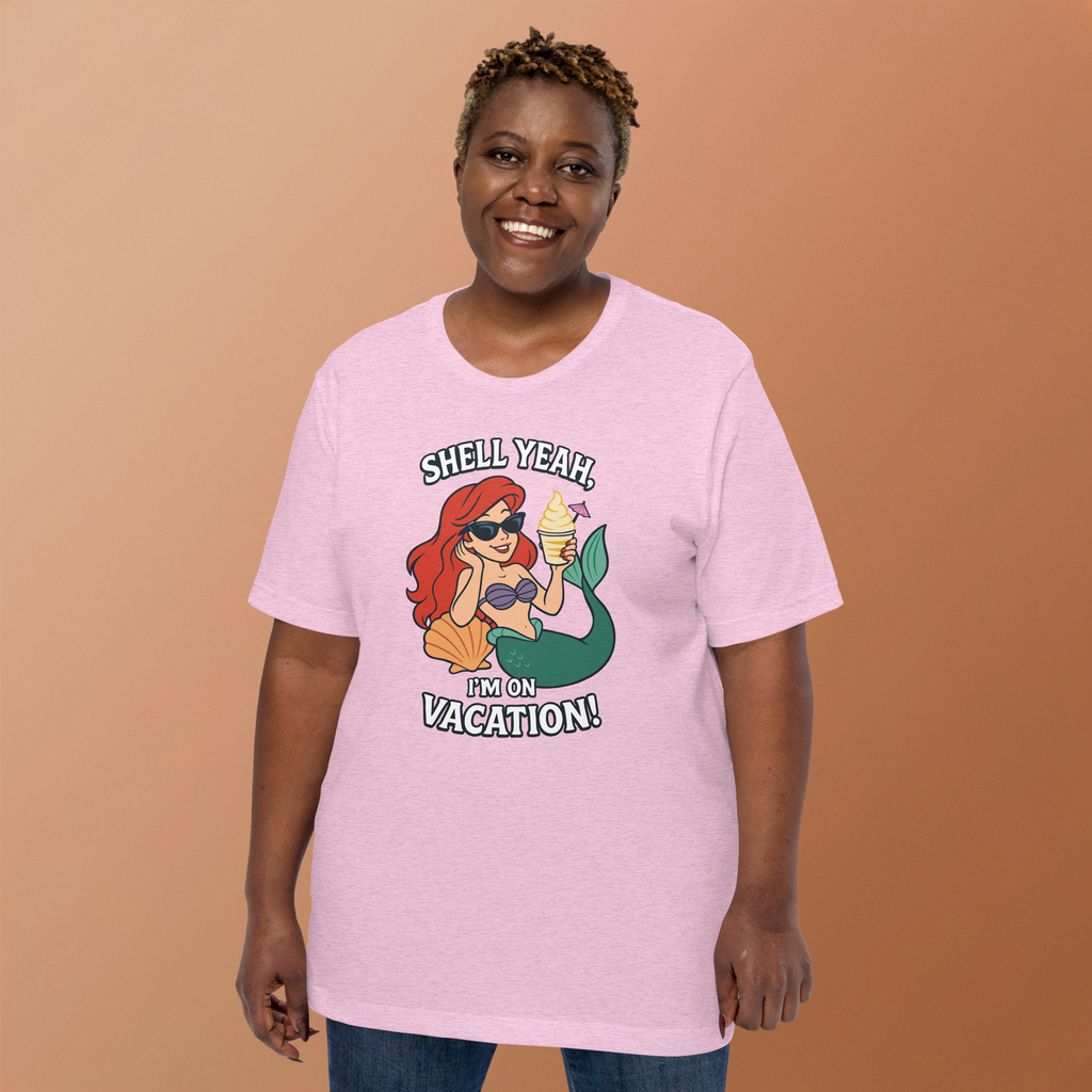 Ariel Shell Yeah Vacation Shirt – Unisex Front Print product image 24