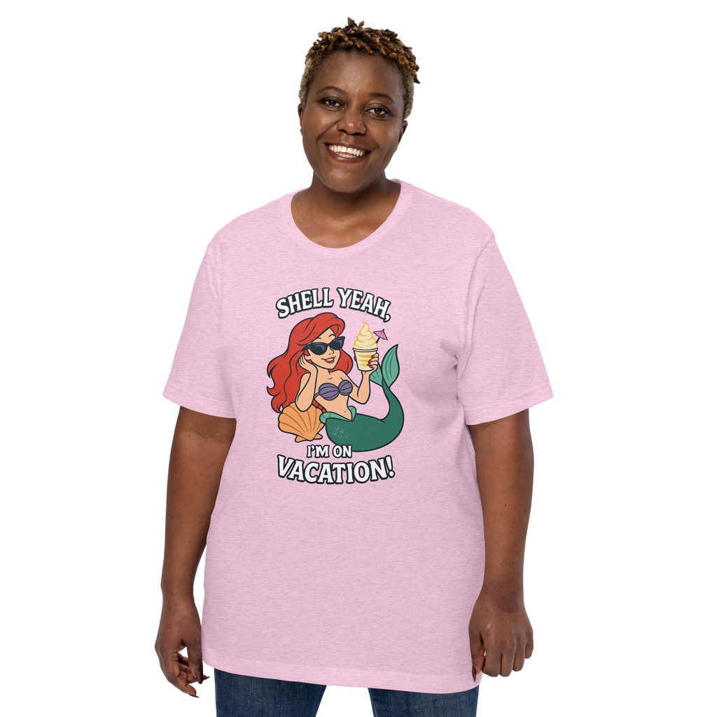 Ariel Shell Yeah Vacation Shirt – Unisex Front Print product image 25