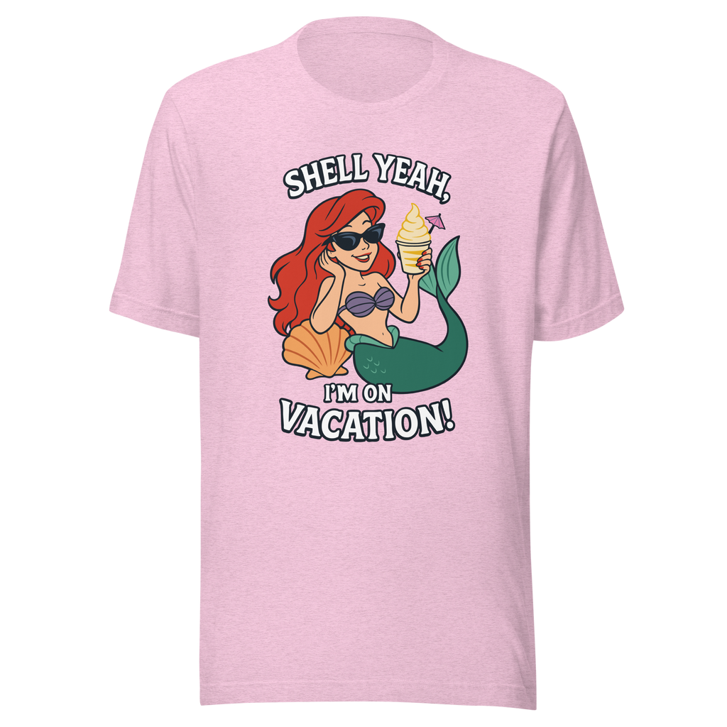 Ariel Shell Yeah Vacation Shirt – Unisex Front Print product image 1
