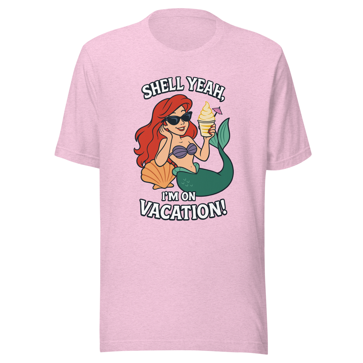 Ariel Shell Yeah Vacation Shirt – Unisex Front Print product image 1