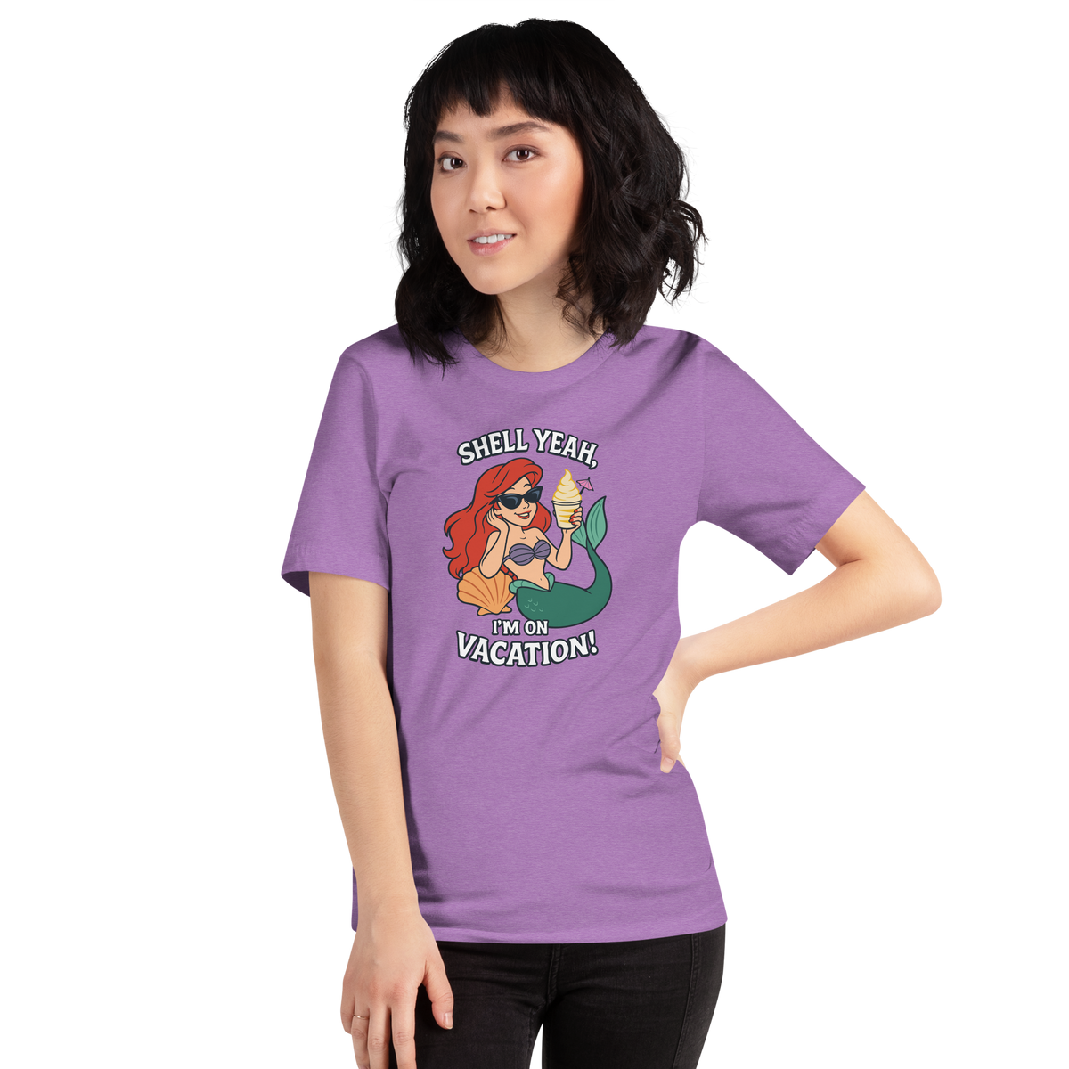 Ariel Shell Yeah Vacation Shirt – Unisex Front Print product image 27